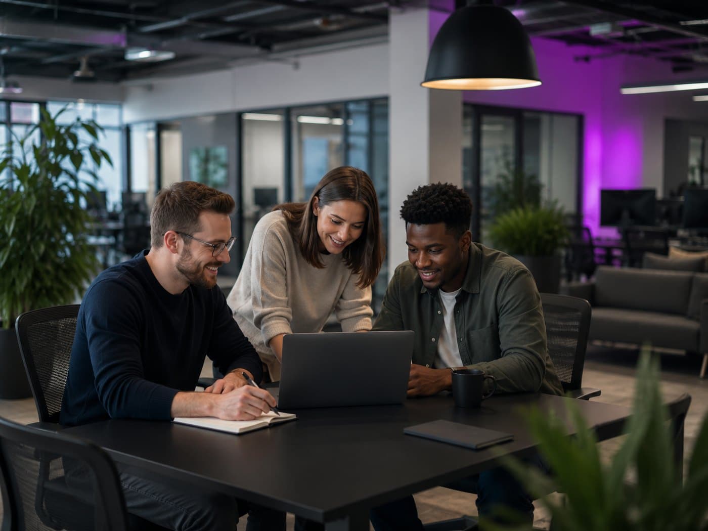 Hurren and Hope contract technology recruitment specialists working with a client delivery team